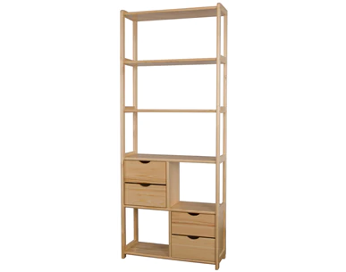 Regał sosnowy RG 143 DREWMAX