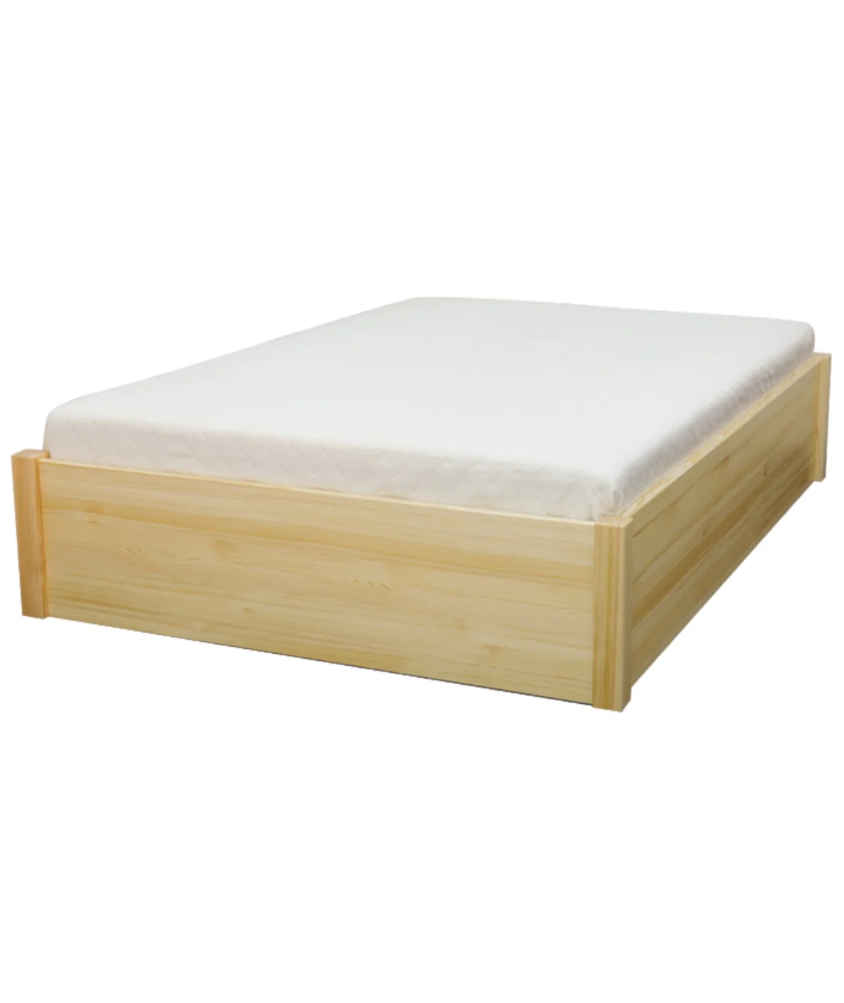 Łóżko bukowe KALCYT 3 STOLMIS podnoszone na ramie drewnianej