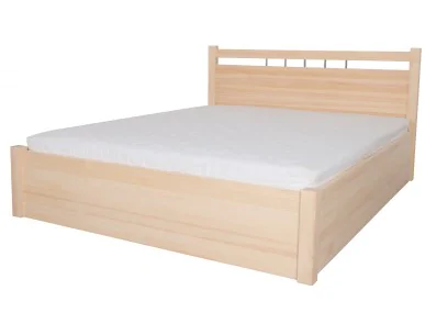Łóżko sosnowe OPAL 5 STOLMIS podnoszone na ramie drewnianej