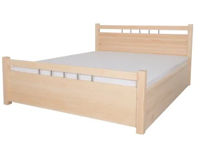 Łóżko sosnowe OPAL 6 STOLMIS podnoszone na ramie drewnianej