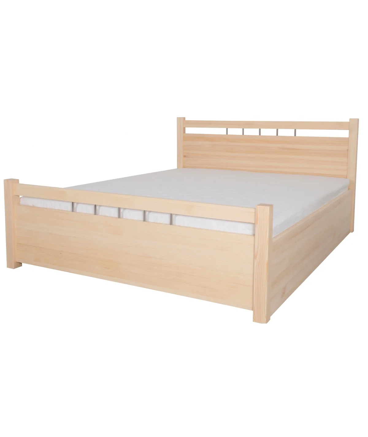 Łóżko bukowe OPAL 6 STOLMIS podnoszone na ramie drewnianej