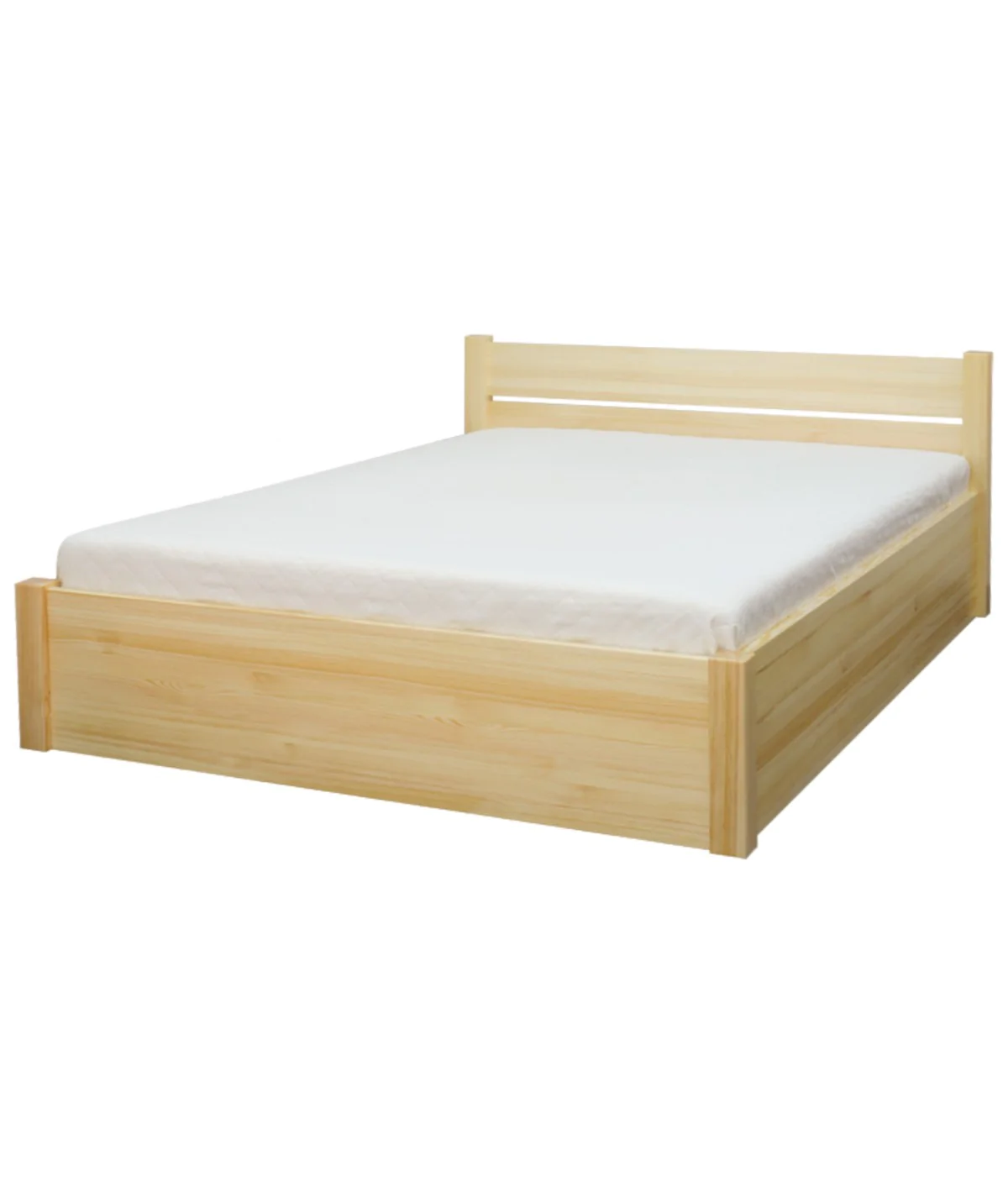 Łóżko brzozowe TOPAZ 3 STOLMIS podnoszone na ramie drewnianej