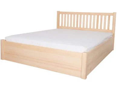 Łóżko bukowe SELENIT 5 STOLMIS podnoszone na ramie drewnianej
