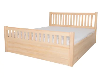 Łóżko bukowe SELENIT 6 STOLMIS podnoszone na ramie drewnianej