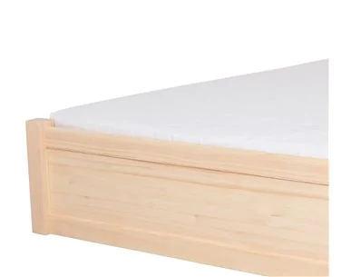 Łóżko sosnowe JASPIS 4 STOLMIS podnoszone na ramie metalowej