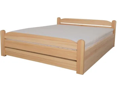 Łóżko sosnowe AMETYST 5/2 STOLMIS podnoszone na ramie metalowej