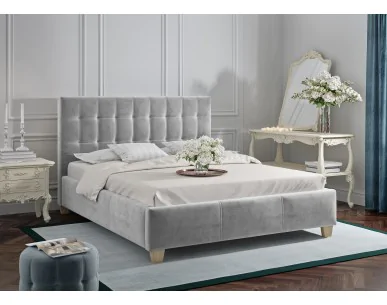 ZESTAW: Łóżko tapicerowane DOLORES + MATERAC COMFORTEO
