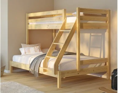 Łóżko piętrowe 3-osobowe TARTAK MEBLE