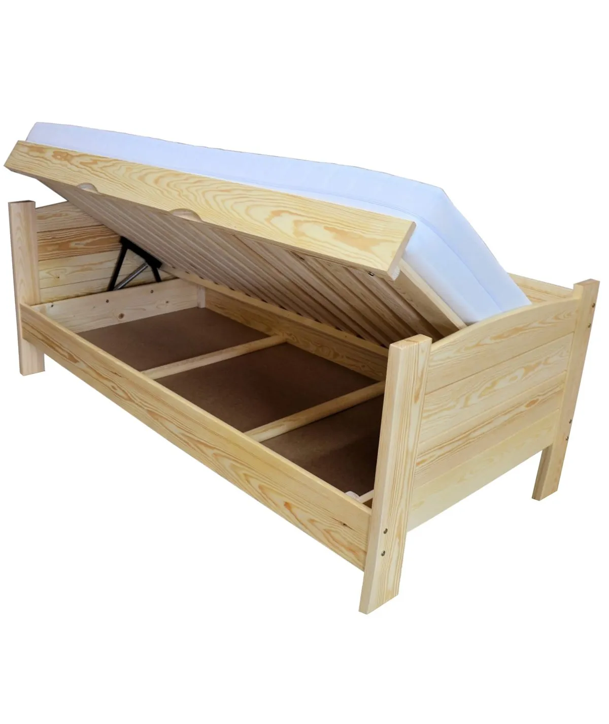 Łóżko sosnowe TWARDZIEL PLUS Zaczarowana Sypialnia podnoszone