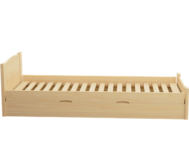 Łóżko sosnowe BOOMER Zaczarowana Sypialnia podnoszone