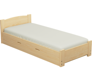 Łóżko sosnowe BOOMER Zaczarowana Sypialnia podnoszone