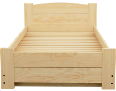 Łóżko sosnowe BOOMER Zaczarowana Sypialnia podnoszone