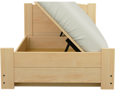 Łóżko sosnowe BOOMER Zaczarowana Sypialnia podnoszone