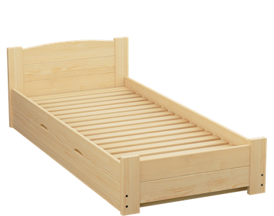 Łóżko sosnowe BOOMER Zaczarowana Sypialnia podnoszone