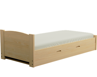 Łóżko sosnowe BOOMER Zaczarowana Sypialnia podnoszone