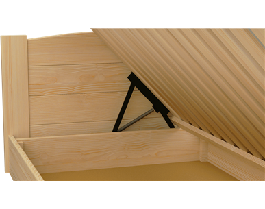 Łóżko sosnowe BOOMER Zaczarowana Sypialnia podnoszone