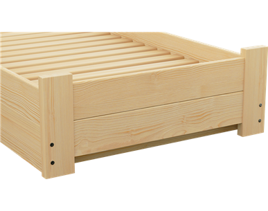 Łóżko sosnowe BOOMER Zaczarowana Sypialnia podnoszone