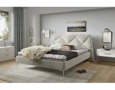 Lekkie w odczuciu łóżko tapicerowane DAVOS Comforteo